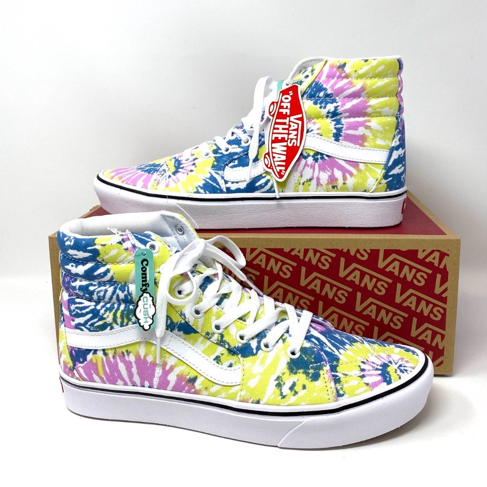 Vans COMFY CUSH Sk8-Hi Tie Orchid Canvas High Top Shoes SB Mens Size VN0A3WMB49L - Picture 2 of 9